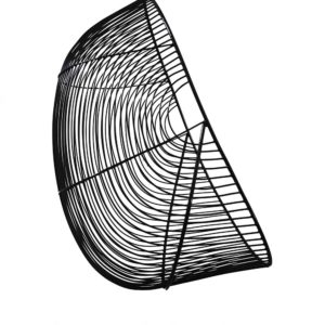 Outdoor furniture - Black wire hanging chair