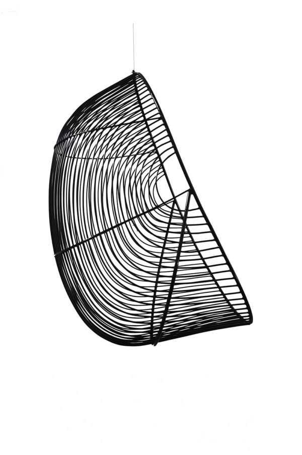 Outdoor furniture - Black wire hanging chair