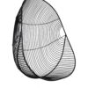 Black wire hanging chair, outdoor furniture by Ico Traders