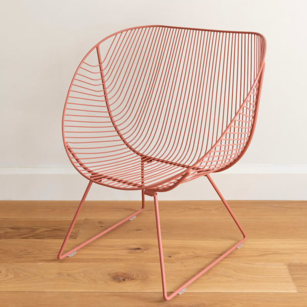 Ico Traders wire chair - Coromandel chair in colour Adobe
