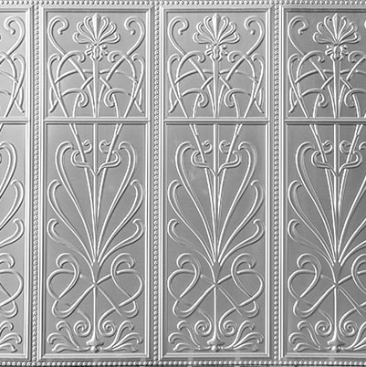 Pressed metal panel pattern, Wildflower design by Pressed tin panels