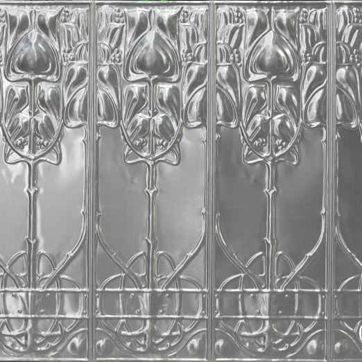 Pressed metal panel pattern, Art Nouveau design by Pressed tin panels
