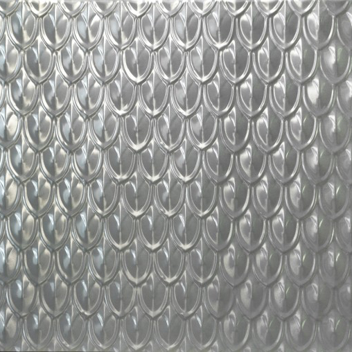 Pressed metal panel pattern, Fishscale design by Pressed tin panels