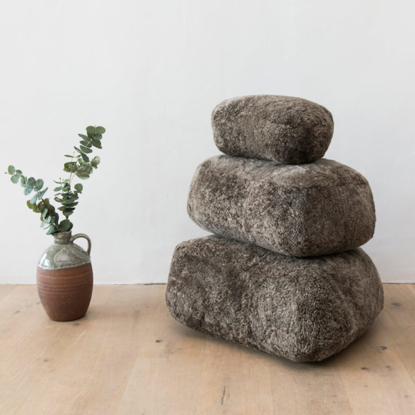 New Zealand wool Sheepskin stones by Wilson & Dorset - Glen Dene