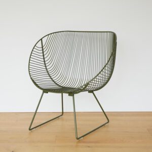 Coromandel Chair – modern wire design for inside & outdoor chairs, in a bold colour finish.,