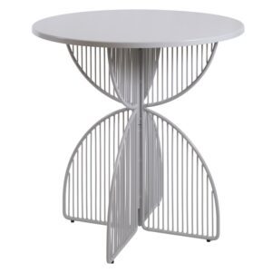 Omaha Café Table by Ico Traders – round stainless steel outdoor table for compact dining spaces.