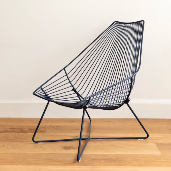 Ico Traders wire outdoor chair - Piha Lounger - Indigo