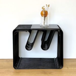 Compact Bantay nesting tables set of two, extra metal pates sold separately