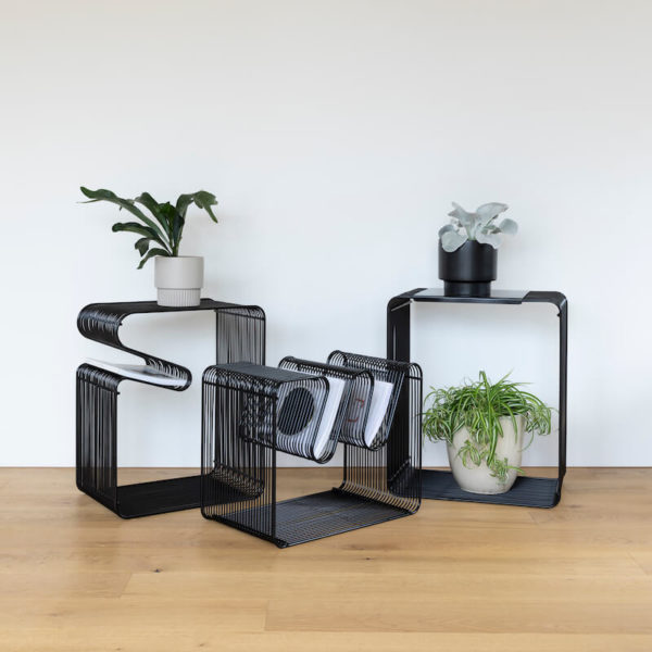 Set of Bantay wire nesting tables by Ico Traders
