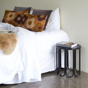 Black side table bedside Montalto, Ico Traders solid oak, Furniture, New Zealand design, interior design