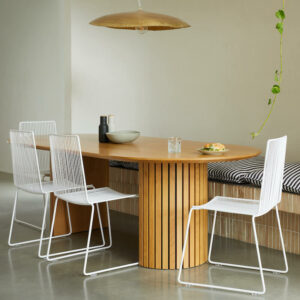 Wire dining chairs