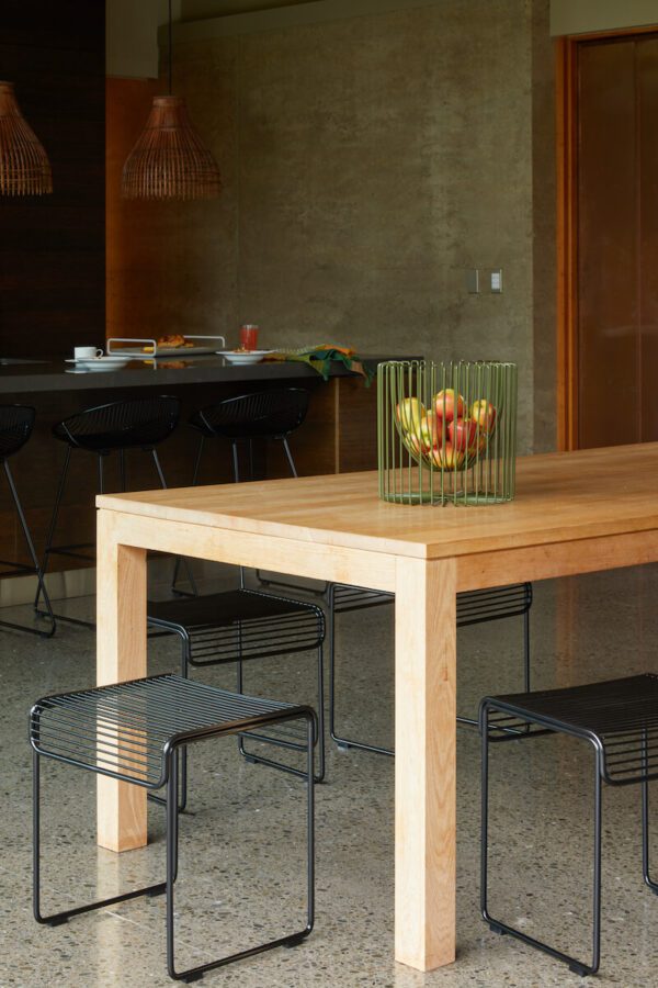 Beaumont Stool wire furniture commercial simple stool small, café commercial, fern fruit bowl, homewares, dining architectural, New Zealand design