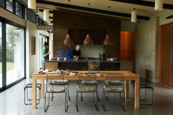 Ico Traders, Wire Furniture, stool, dining chairs, fruit bowl, homewares, indoor dining, kitchen ware, commercial furniture, table setting, sheepskin square pads, New Zealand Design