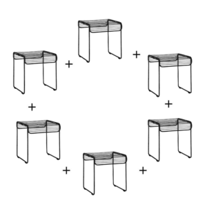 Buy a set of six stainless steel beaumont stools to save $300