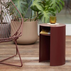 Waipuna Outdoor Side Table - stainless steel