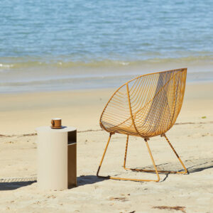 Seconds - Stainless Steel Coromandel  Chair  - Toffee