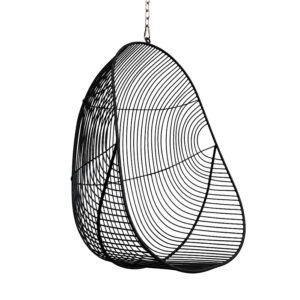 Ico Traders Hokianga hanging chair can be stalled inside and outside. If hanging outside in New Zealand, buy stainless steel