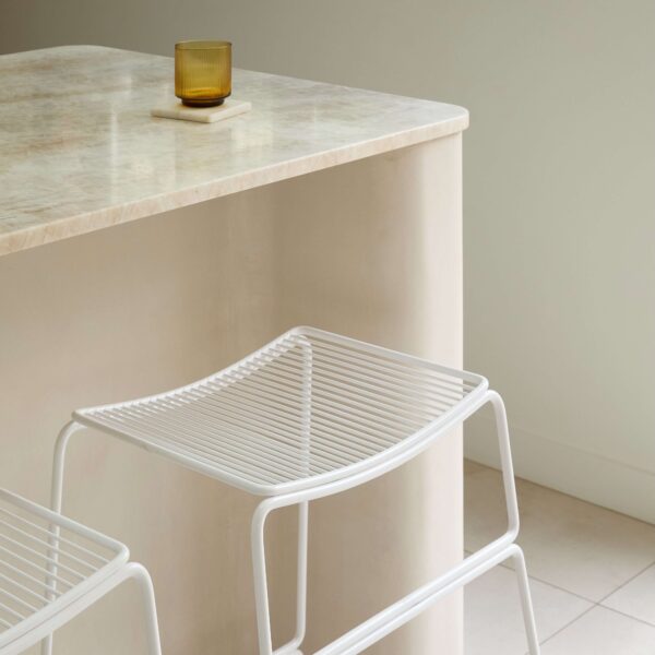 Addington kitchen stool  - 3 x white photosamples - Image 2