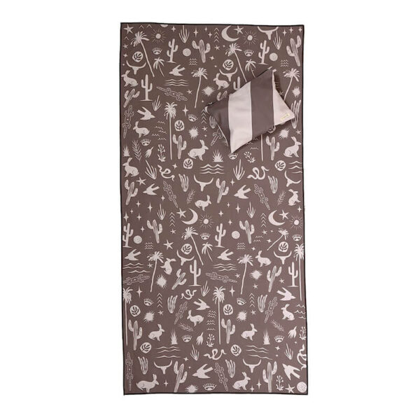 Patterned, rustic, retro doubled sided beach towel