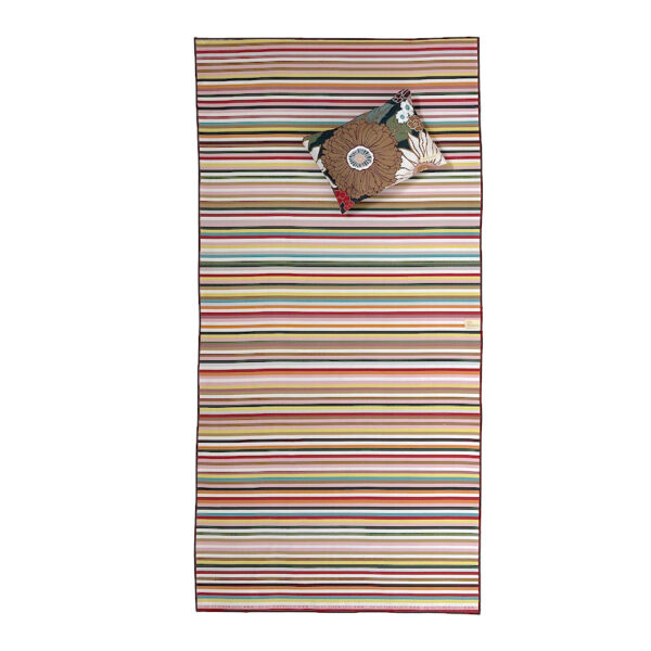 Retro, Rainbow, colourful beach towel, double sided