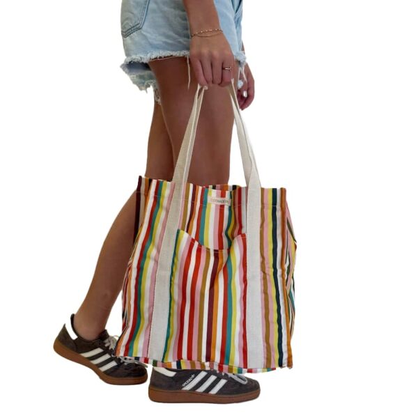 Market bag - Candy Stripe - Image 4