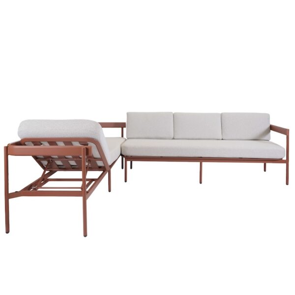 Designed with outdoor living in mind, the Benson Outdoor Corner Lounging Sofa features a sturdy & corrosion resistant,