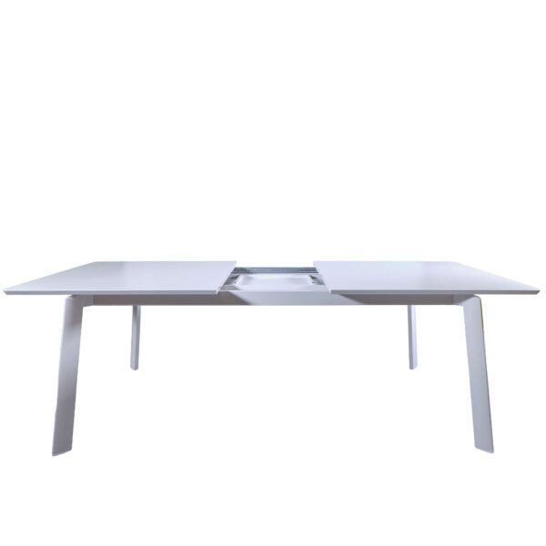 The Outdoor Edition Paloma aluminium extendable table in Carbon finish ideal for NZ outdoor entertaining