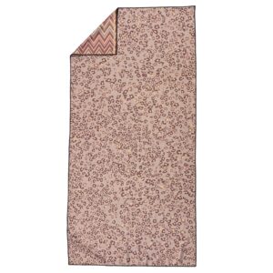 “Sand-free leopard print beach towel with reversible chevron pattern – Animal Crackers design by Ico Traders”