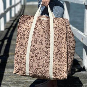 Stuffer bag Animal Crackers oversized canvas bag, front view