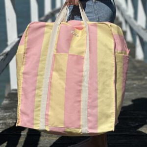 Marshmallow Striped Stuffer Bag from Ico Traders new range of oversized canvas bags
