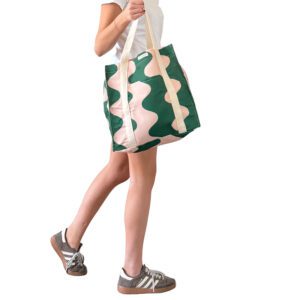 Reusable canvas tote – Watermelon Popsicle pattern