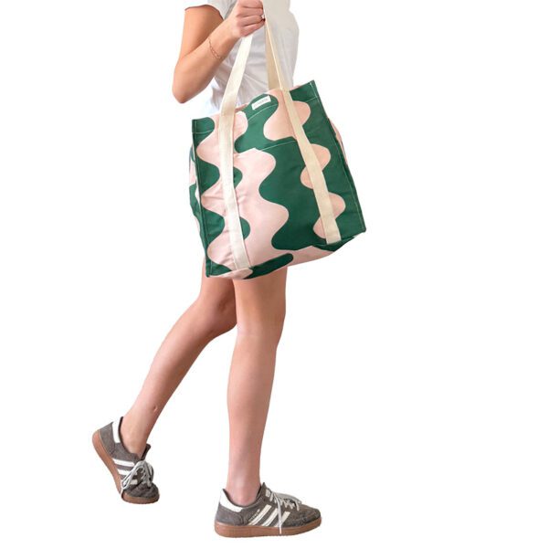 Reusable canvas tote – Watermelon Popsicle pattern