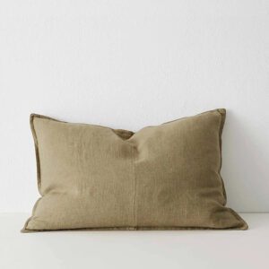 Washed Linen Cushion - Clay