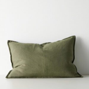 Washed Linen Cushion - Jungle