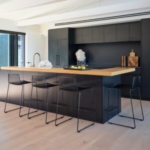 Set of 4 x Black Dunedin stools