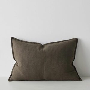 Washed Linen Cushion - Spruce