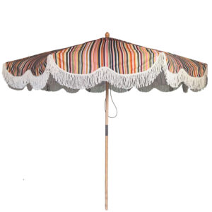 Market Umbrella - Nougat Stripe