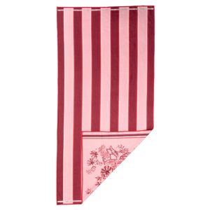 Red & Pink Stripey Sandfree Towel by Ico Traders NZ