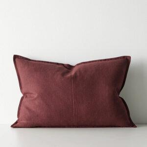 Washed Linen Cushion - Henna